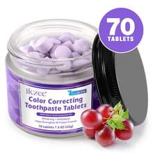 牙膏片清新口气免水洗便携旅行必备清洁牙膏片70片 - 彩色 - 查看 2