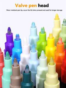 36 Colors - 168 Colors Acrylic Markers, Waterproof And Sun-Resistant Multifunctional Painting Pens, Non-Transparent And Stackable Art Special Painting Markers, Student-Use Art Supplies DIY Color Painting Pens, Ceramic Mug Coloring, Must-Have Gifts For The School Season