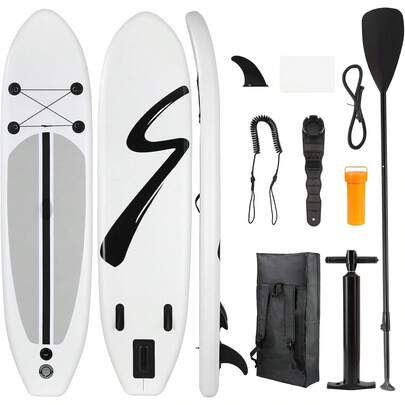 Stand Up Paddling Board 305cm Volwassenen Opblaasbare Stand Up Paddle met alle accessoires, voor alle niveaus, 200 kg laadvermogen voor 2 personen