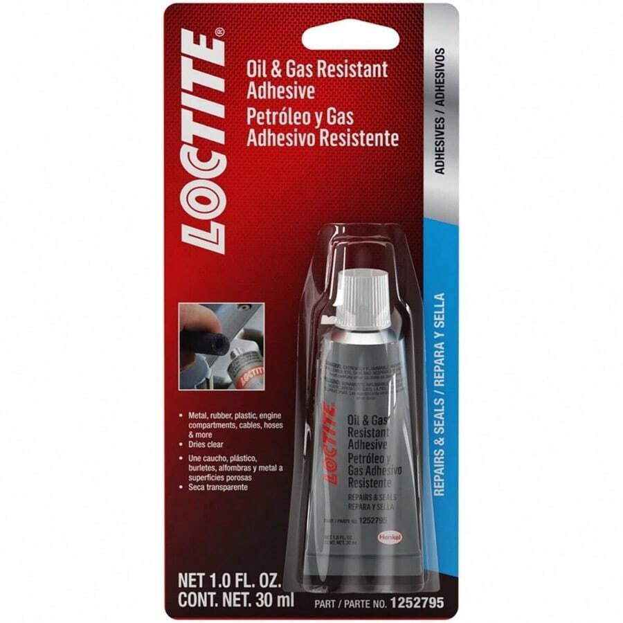 LOCTITE 1252795 Oil Amp; Gas Resistant Adhesive Sealant MultiPurpose Dries Clear - as pic - View 1