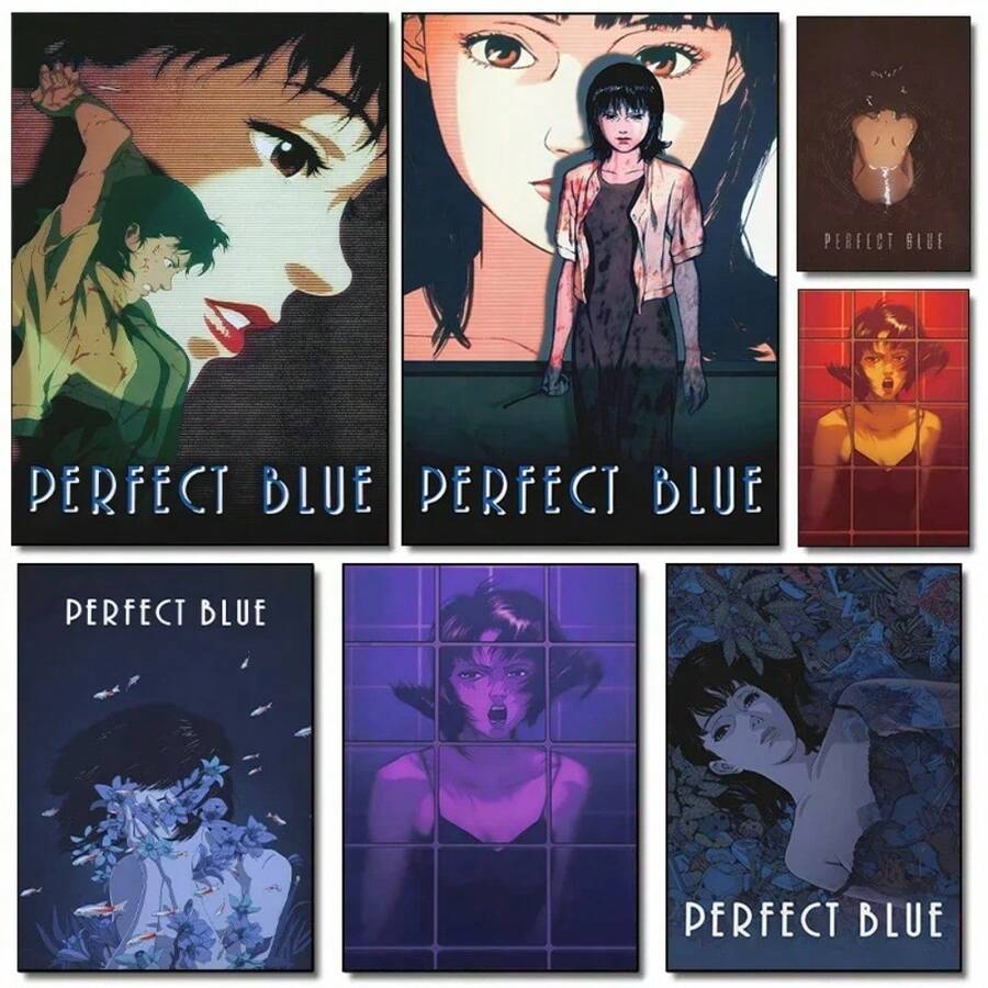 1pc Classics Anime Thriller Movie Perfect Blue Posters Prints Canvas In Wall Art Ảnh Phòng Khách Trang Trí Nội Thất Quà Tặng Trang Trí Khung Tùy Chọn - Nhiều màu - Xem 1
