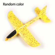 Blue Manual Foam Plane Toy - Durable EVA Material, Shiny Design, Fun Outdoor Flying Model, Backyard Play And Aerial Adventure