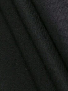 playera oversize negra de  hip hop - Negro - Ver 5