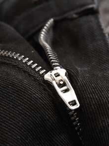 2-Pack Men's Slim Fit Ripped Jeans With Star And Palm Tree Embroidery, Vintage Wash Denim, Light Grey And Black, Mid-Rise, Comfortable Fit, Perfect For Casual Outings - Pha trộn màu sắc - Xem 7