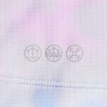 Li-Ning 女款快乾反光 T-shirt ATSW146，透氣涼爽跑步健身上衣 - 白/藍/凝結紫/盈粉色滿底印 - 查看 5
