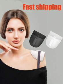 2/4 piezas Hombreras unisex, que al mismo tiempo alivian el dolor de la bandolera, el colapso del hombro y la caída del hombro, almohadillas para el hombro de ángulo recto autoadhesivas y sin costuras, unisex, adecuadas para una variedad de estilos de ropa, cubiertas de cinturón de seguridad, hombreras, accesorios del hogar, accesorios de viaje, accesorios de hombreras, muebles del hogar, cuidado personal