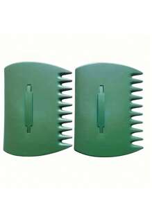 2pcs Leaf Scoops Hand Rakes - Large Plastic Garden Grabbers For Picking Up Leaves, Grass Clippings, Debris - Durable Gardening Hand Tools Set