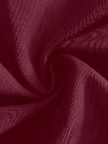 Fashionable V-Neck Tight Fit Long Sleeve Base Layer Top, New Spring/Summer - Burgundy - View 5