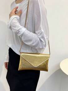 Women's Fashion Simple Versatile One Shoulder Diagonal Crossbody Envelope Bag, Solid Color Large Capacity Suitable For Shopping, Wallet, Shopping, Young Women, College Students, Newcomers, White-Collar. Ideal For Office, University, Work, Business, Commute, Outdoor Activities, Travel And Excursion