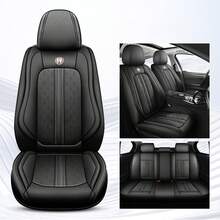 JDWBT Rivestimenti per Sedili Auto Set Completo, Compatibili con T0yota Hybrid Yaris, C-HR, RAV4, Corolla, Urban, Cruiser, Prius, Camry, Coprisedili in Pelle Universali, Protezioni Regolabili con Montaggio Facile per Tutte le Stagioni - nero - Visualizzare 8