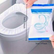 Disposable Toilet Cover Household Toilet Cover Travel Portable Independent Pack Thickened Waterproof Toilet Cover