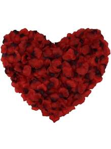 500 Pieces Of Exquisite Red Artificial Rose Petals, Suitable For Romantic Nights, Weddings, Events And Valentine's Day Decorations