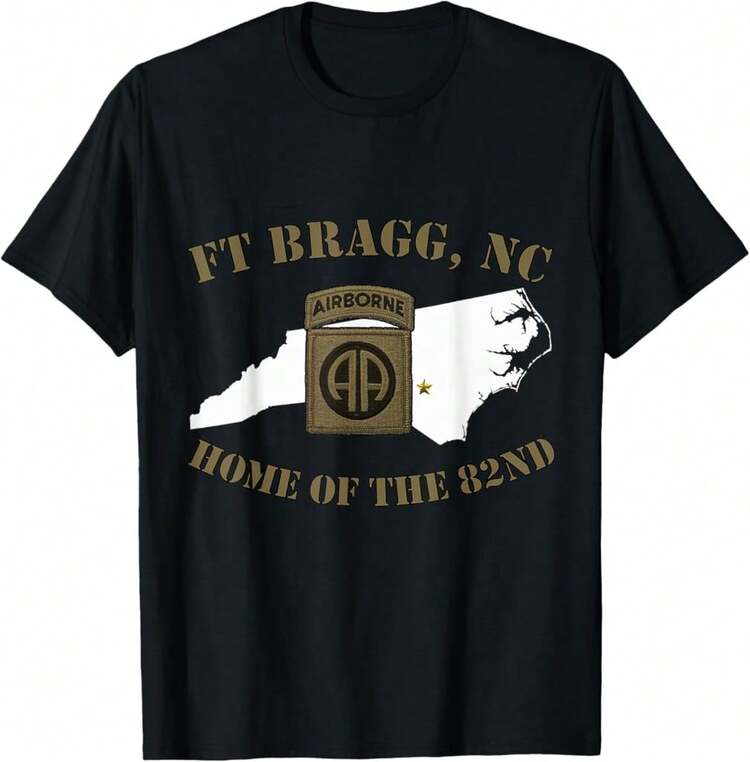 Fort Bragg Military Base-Army Post-Fayetteville, Nc Design T-Shirt)SP Gifts For Her - màu đen - Xem 1
