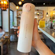 New Ombre Color Portable Insulated Cup, 304 Stainless Steel Bounce Lid Travel Mug, High-Quality Gift Water Bottle, Cute Student & Ladies Cup Back To School