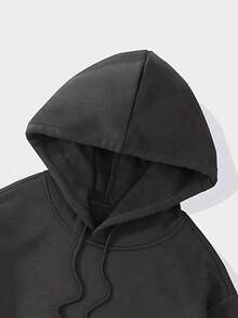 Sudadera con capucha para hombres de gran | talla grande vendido para otoño/invierno! - Gris Oscuro - Ver 5