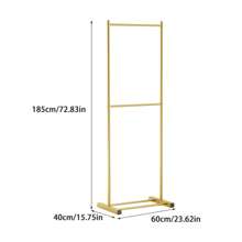 Perchero vertical para el hogar de color crema, soporte para colgar ropa de estilo nórdico multifuncional para el balcón, sencillo para apartamentos de alquiler