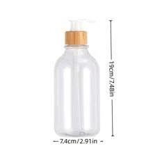 1/2 Pieces Clear Soap Dispenser, Bathroom Hand Soap And Lotion Dispenser Set With Bamboo Pump, 16 Ounces Plastic Hand Soap And Dish Soap Dispenser Set For Kitchen, Refillable Liquid Soap Bottle, Countertop Lotion Bottle, Bathroom Hand Soap Dispenser, (For Shampoo, Shower Gel, Conditioner), Bathroom Accessories Back To School
