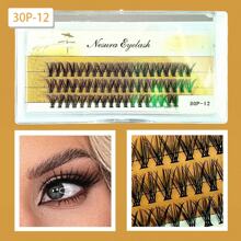 5 Styles C-Curl Cluster Lashes Kit - Hypoallergenic DIY Eyelash Extensions, Reusable Segmented Lashes For 3D Volume & Natural-Looking Layers, Easy To Apply For Beginners (Daily/Party Use)