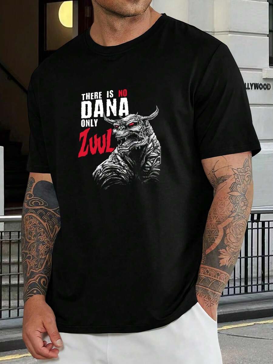 Camiseta de Ghostbusters Zuul - "No hay Dana, solo Zuul" Camiseta gráfica para hombre y mujer - Camiseta de película de culto clásico - Cuello redondo negro - Moda friki - Regalo para marido - Disfraz de Halloween - Negro - Ver 1