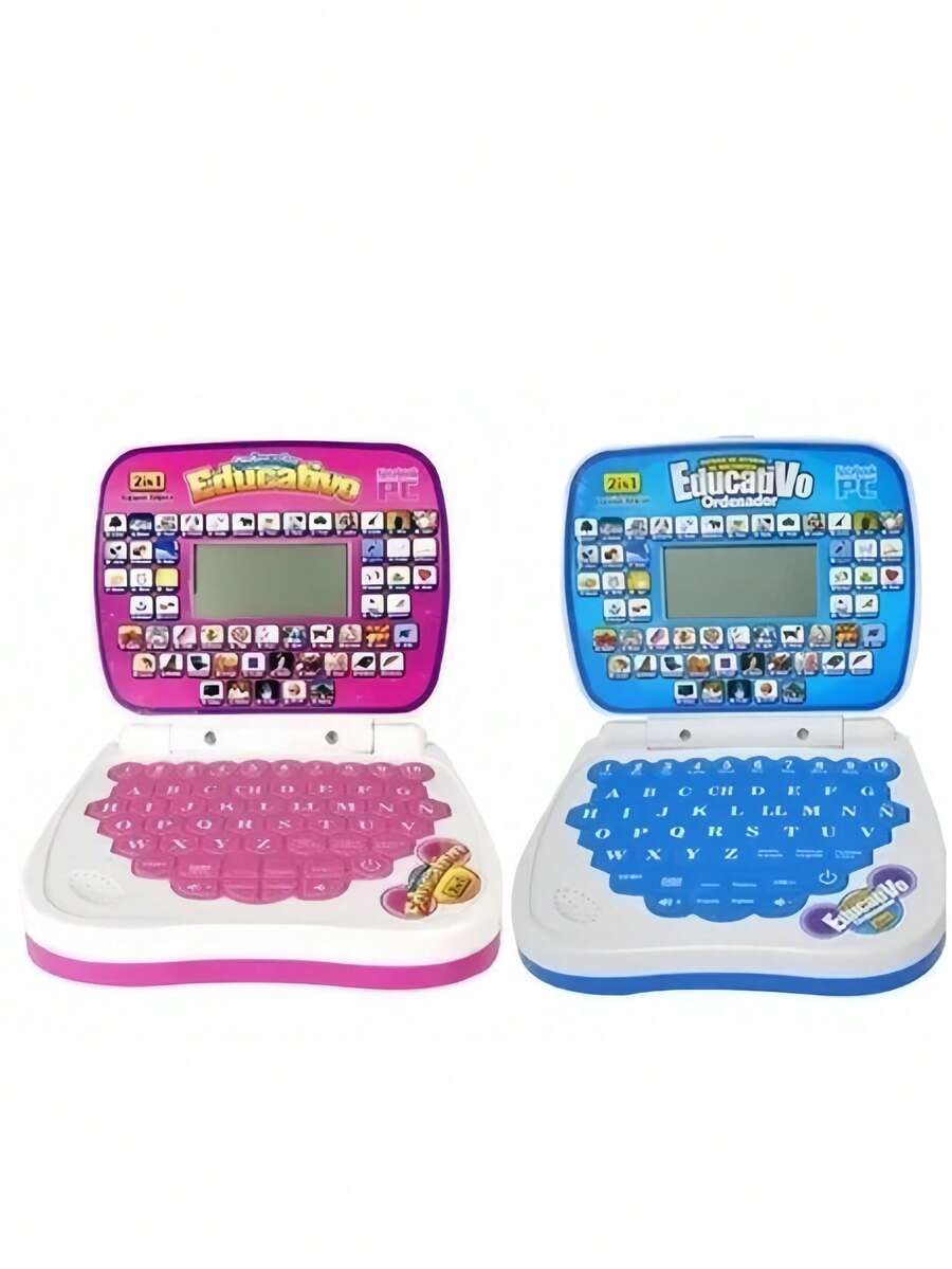 Mini Laptop Interactiva Educativa Español/inglés Niños - Rosa - Ver 1
