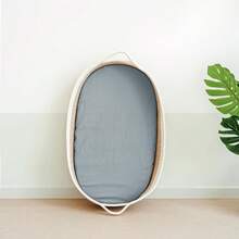 1 件婴儿摇篮床笠，透气棉布摇篮床垫，带可拆卸可洗罩，适合各种体型