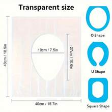 可冲散马桶垫，纸质马桶垫，完美适用于飞机、旅行、公共卫生间和露营。速溶马桶垫，成人适用，可冲散，适用于公共卫生间、飞机和露营。轻便卫生，浴室用品，浴室工具。