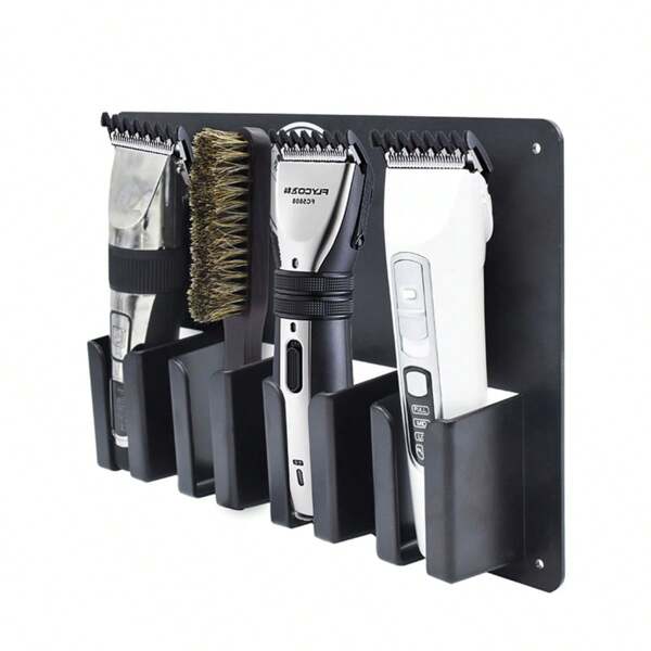 2pcs Hairdressing Scissors Storage Rack, Wall Mounted Hair Tool Organizer Holder, Space Saving Styling Tool Storage Shelf