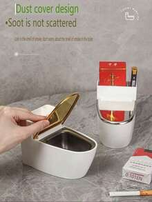 1 件优质壁挂式厕所烟灰缸 - 适合家庭、酒店和办公室的时尚装饰 - 耐用且节省空间，是送给男士、女士、朋友和家人的完美多功能礼物 - 适合生日、节日和家居装饰 - 彩色 - 查看 8