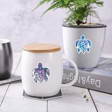 40PCS Sea Turtles Stickers Vinyl Aesthetics Stickers For Scrapbooking, Diary, Laptop, Bumper, Skateboard, Water Bottle, Computer, Phone, Cartoon, Hard Hat, Car Stickers And Decals - Multicolor - View 9