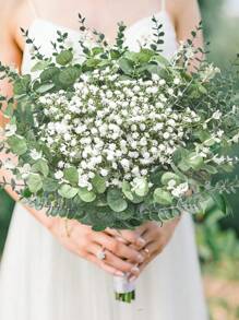 70pcs/50pcs/30pcs/Artificial Eucalyptus Stems,Frosted Leaves,Artificial Greenery,Suitable For Wedding Centerpieces,Farmhouse Decorations,Summer And Graduation Season Decorations,Bulk Artificial Greenery,Birthday Party DIY Handmade Gift Decorations,Fake Plants
