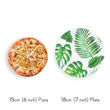 7-Inch & 9-Inch Disposable Party Paper Plates, Turtle Leaf Printed Party Supplies, Disposable Paper Plates For Birthday, Banquet, Party Decoration
