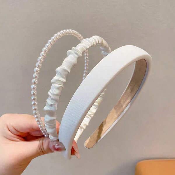 Hoogwaardige hoofdband, hoofddeksel, hoofdband, haaraccessoire voor vrouwen, bijgewerkt in 2025 voor lente, zomer, herfst en winter, eenvoudige haarband voor dagelijks gebruik