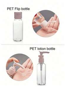 1pc/3pcs/11pcs Travel Refillable Bottle Set Spray Lotion Shampoo Shower Gel Tube Bottling Cosmetic Empty Liquid Container Portable Tool Refill