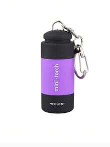 1pc Mini Keychain LED Flashlight, Portable Rechargeable Multi-Function Outdoor Flashlight With Clip, Suitable For Hiking, Camping, Fishing, Running And Other Emergency Lighting, Camping Accessory - Multicolor - View 12