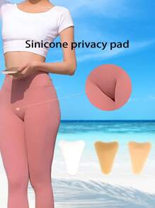 1pc/3pcs Women's Silicone Anti-Exposure And Embarrassment Yoga Pants Tennis Clothes Private Protection Stickers Self-Adhesive