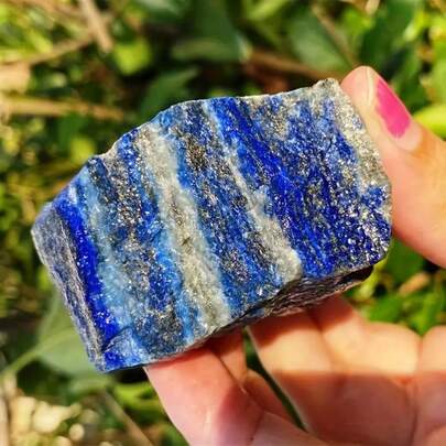 1/2/3 件天然青金石原石水晶，适合 DIY 家居装饰、收藏矿物标本和节日礼物