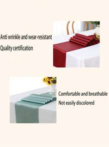 1 Peça Trilho de Mesa Cor Sólida, Tapete de Mesa Decorativo de Hotel de Estilo Nórdico de Alta Densidade para Casamentos, Trilho de Mesa e Tapete Estilo Europeu Multicoloridos