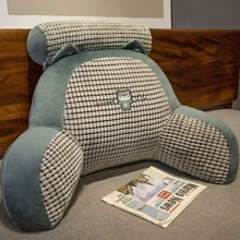 Samtiges Kopfteil-Kissen, Soft-Bag, Taillen-Schutzkissen, großer Rückenstütze, Schwangerschafts-Sofa-Kissen, Schlafsaal-Bett-Lesekissen, Taillen-Schutzkissen, Kissen, Lendenkissen Raumdekoration, ästhetische Raumdekoration, Wohndekoration, Wohnzimmer-Dekoration, Stuhl, Bürostuhl, Sitzkissen