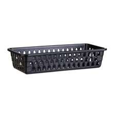 Kit 5 Multipurpose Laundry Organizer Baskets Black 28x12x6 - màu đen - Xem 1