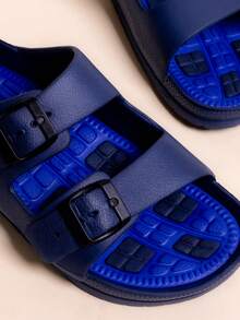 Men Athletic & Outdoor Sandals & Slides - Blue - View 3