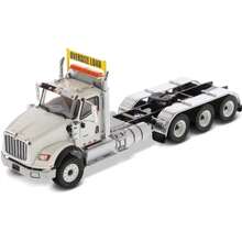 (1 pieza) Vehículos de herramientas múltiples Caterpillar de fundición a escala - International HX620 SBFA Day Cab Tridem, escala 1:50, color blanco - Diecast Masters - Ver 1