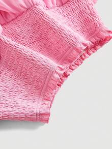 New Solid Color High Waist Slimming Skirt For Women Pink Spring - Pink - View 3
