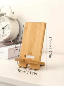 1 Customizable Wooden Mobile Phone Stand, 1 Adjustable Multi-Angle Desktop Stand, Compatible With Smartphones For Home And Office Use, Slouchy Wooden Mobile Phone Stand, Detachable Mobile Phone Stand For Live Streaming And Watching TV Series, Slouchy Simple Creative Solid Wood