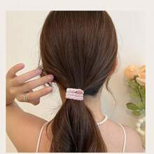 8 件/套新款韩式发绳套装橡皮筋可爱发带基本款彩色发圈发饰包装颜色随机。