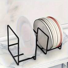 4pcs/Set Kitchen Organizer Rack For Utensils, Dish Rack, Bowl Rack, Drainer Rack, Iron Rack, Practical Shelf