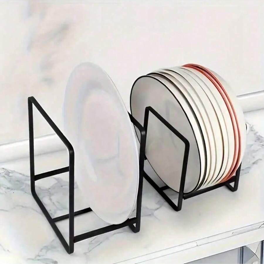 4pcs/Set Kitchen Organizer Rack For Utensils, Dish Rack, Bowl Rack, Drainer Rack, Iron Rack, Practical Shelf