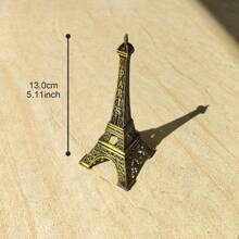 1pc Vintage Bronze Paris Eiffel Tower Model, High-Quality Zinc Alloy Material, Metal Crafts Home/Office Decor, Gift