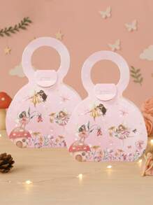 12 Stücke Geschenkboxen mit Henkel im Blumenfee-Design, Geschenkboxen aus Papier mit Blumenfee-Muster, Geschenkdekorationsboxen für Blumenfee-Geburtstagsfeiern, Geschenkverpackung für Feiertags-Feiern, Baby-Shower-Dekorationen, Gender-Enthüllungsdekorationen, Blumenfee-Themen-Party-Geschenkverpackungsbedarf, Hochzeitsdekoration, Party-Tisch-Geschenkdekorationsbedarf, Boxen für kleine Artikel, Küchen-Verpackungsbedarf, Party-Gastgeschenke