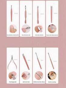 12PCS Manicure Set Stainless Steel Nail Clipper Kit Professional Grooming Kits Face Hand Foot Skin Care And Nail Care Tools With Leather Travel Case,Beauty Tool Portable Set Professional Grooming Kits, Travel Nail Kit