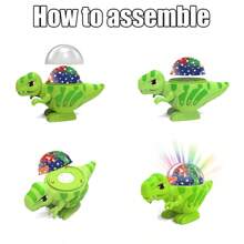 Decorazioni natalizie, proiettore di luci notturne a tema dinosauro, luce notturna a stelle a tema dinosauro per camera da letto, camera, palcoscenico, giocattoli a tema dinosauro con rotazione a 360°, 2 pellicole di proiezione, regali di compleanno e Natale, luce decorativa notturna a LED per camera da letto, soggiorno, casa theater, soffitto, DJ, festa da ballo, riempitivi per calze di Natale